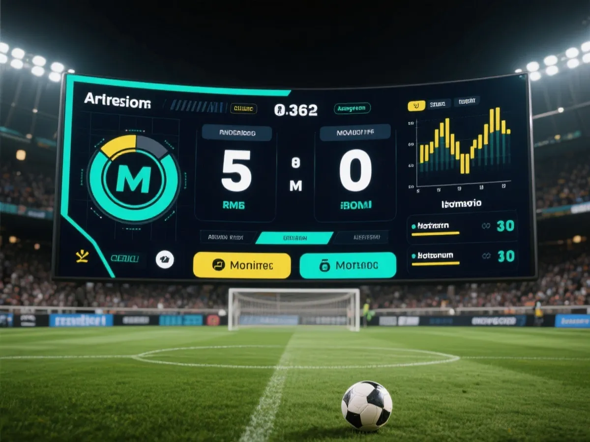 實時賽事頁面示意