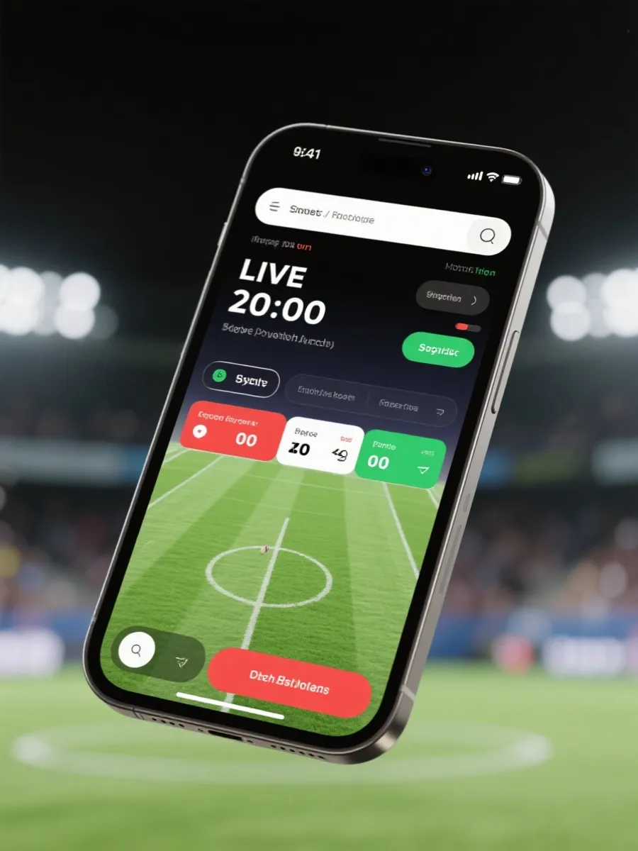 手機版賽事頁面示意